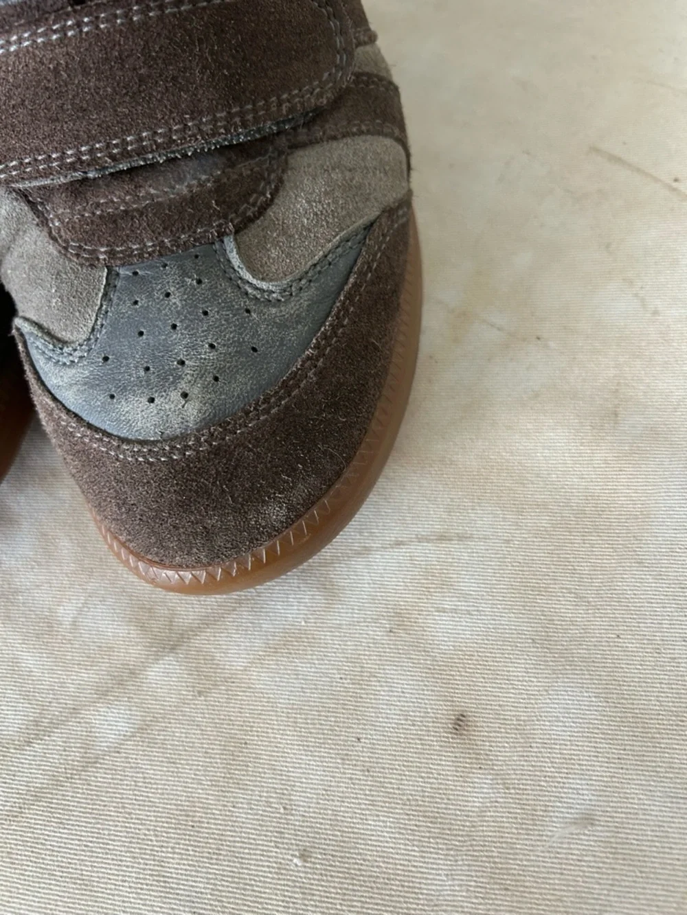 Isabel Marant Grey Suede Wedge Sneakers - Picture 11 of 12